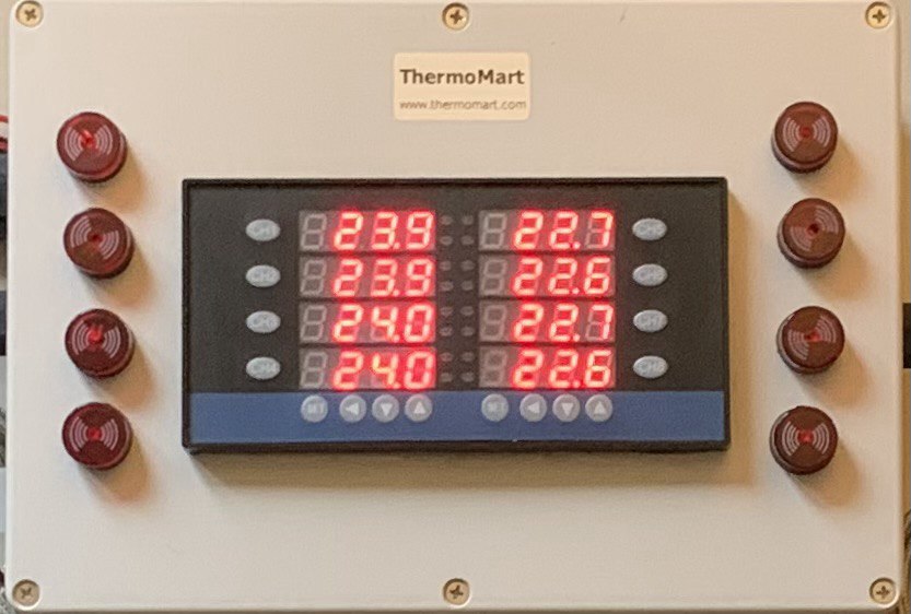 4 or 8 Channel Zone PID Temperature Controller Box Alarm USB RS485 Data Logger Recorder 4 or 8 Channel Zone PID Temperature Controller Box Alarm USB RS485 Data Logger Recorder
